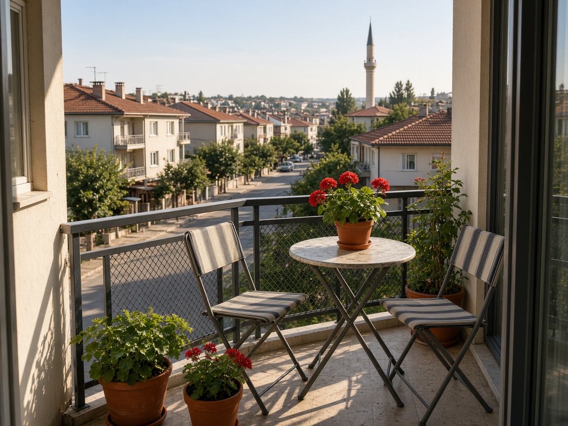 Aşıkpaşa’da 2+1 kiralık daire – Balkon