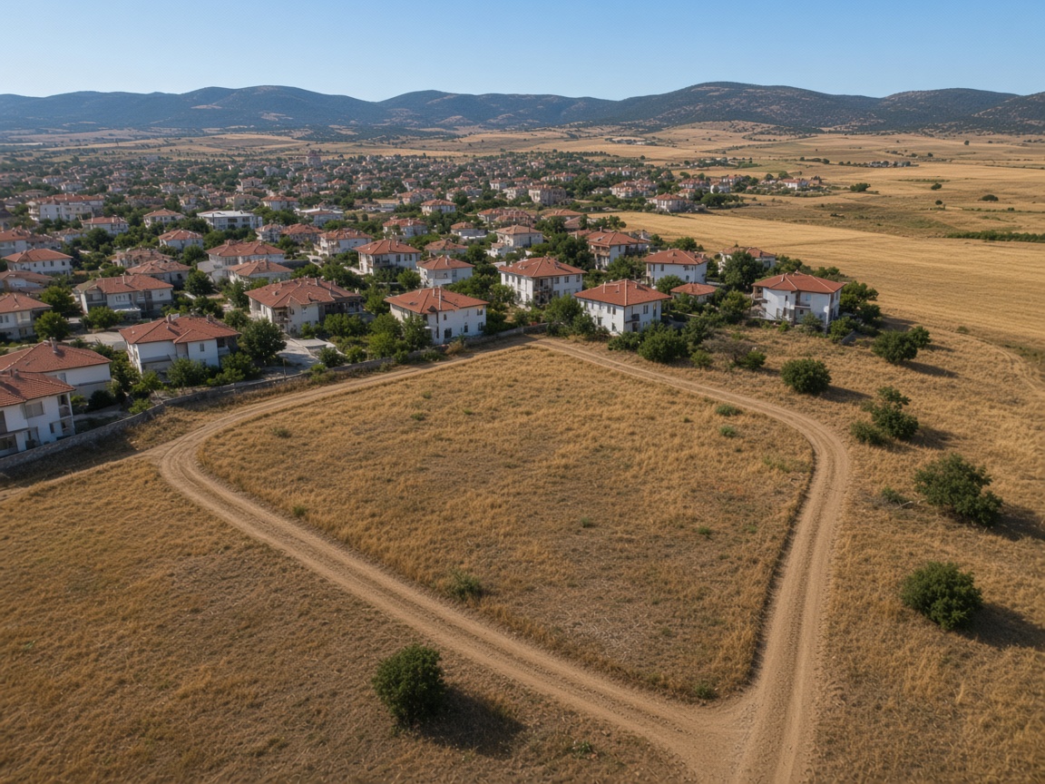 Boztepe Yeni’de imarlı arsa – Havadan görünüm