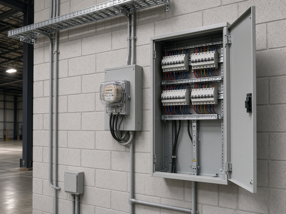 Mucur Karşıyaka’da kiralık depo – Elektrik panosu
